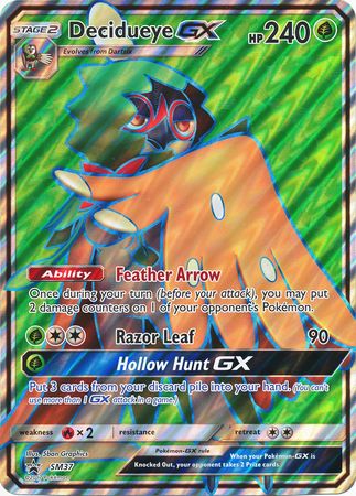 Decidueye GX (SM37) (Jumbo Card) [Sun & Moon: Black Star Promos] | Anubis Games and Hobby