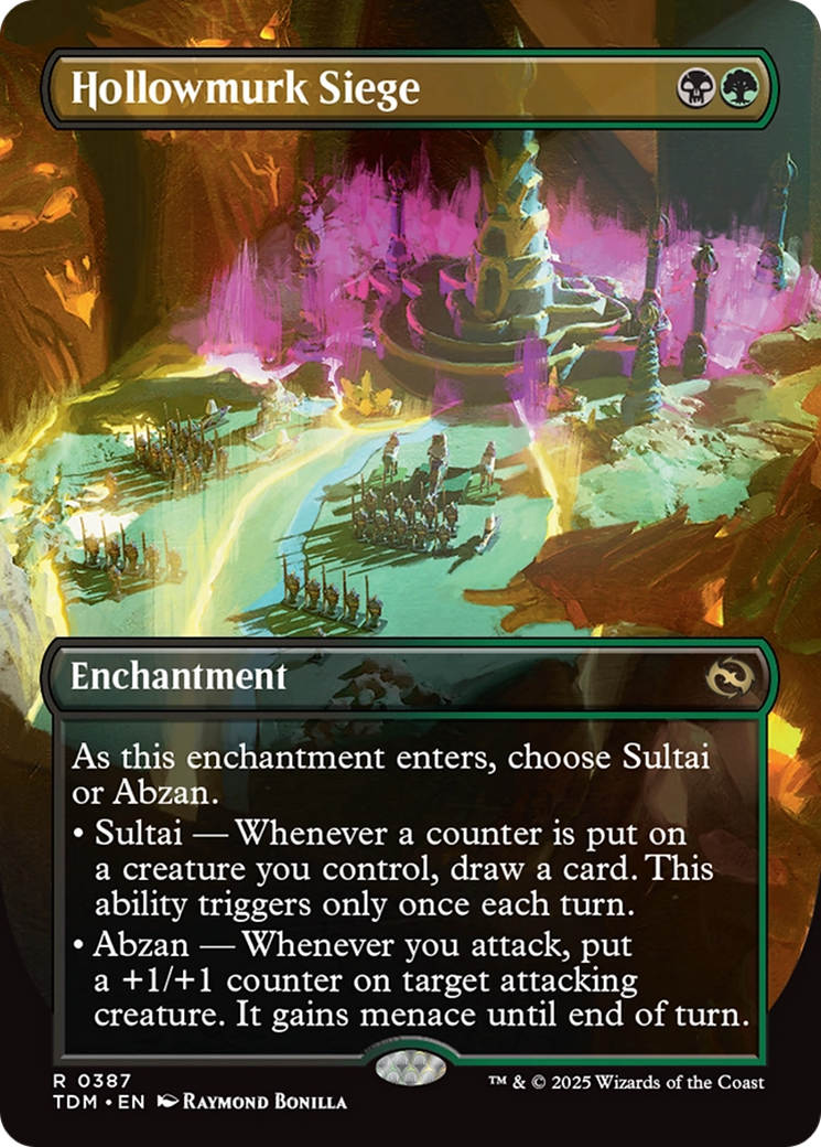 Hollowmurk Siege (Borderless) [Tarkir: Dragonstorm] | Anubis Games and Hobby