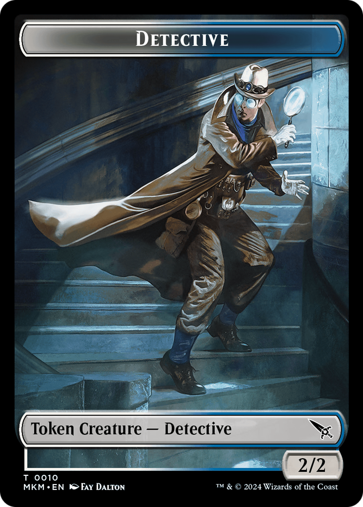 Detective // Spider Double-Sided Token [Murders at Karlov Manor Tokens] | Anubis Games and Hobby