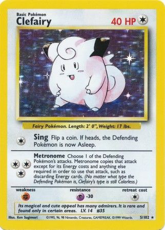 Clefairy (5/102) [Base Set Unlimited] | Anubis Games and Hobby