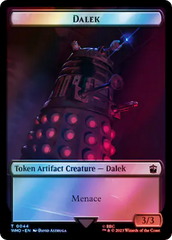 Dalek // Cyberman Double-Sided Token (Surge Foil) [Doctor Who Tokens] | Anubis Games and Hobby