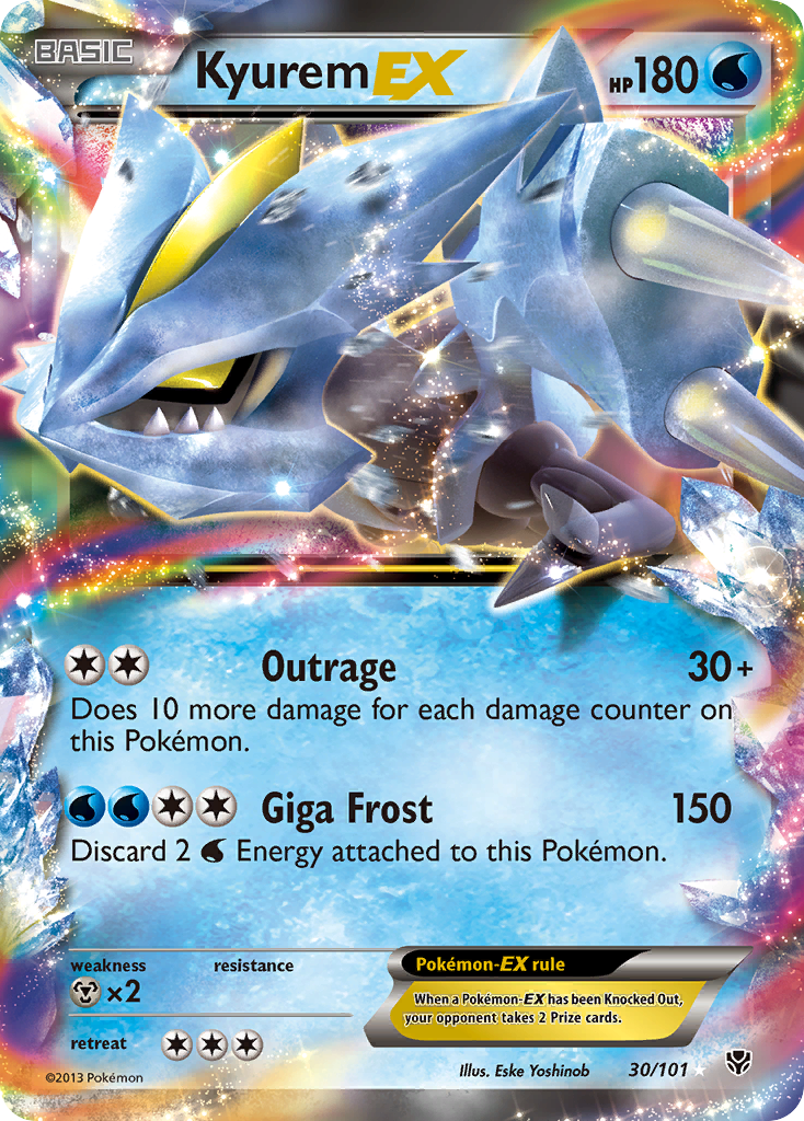 Kyurem EX (30/101) [Black & White: Plasma Blast] | Anubis Games and Hobby