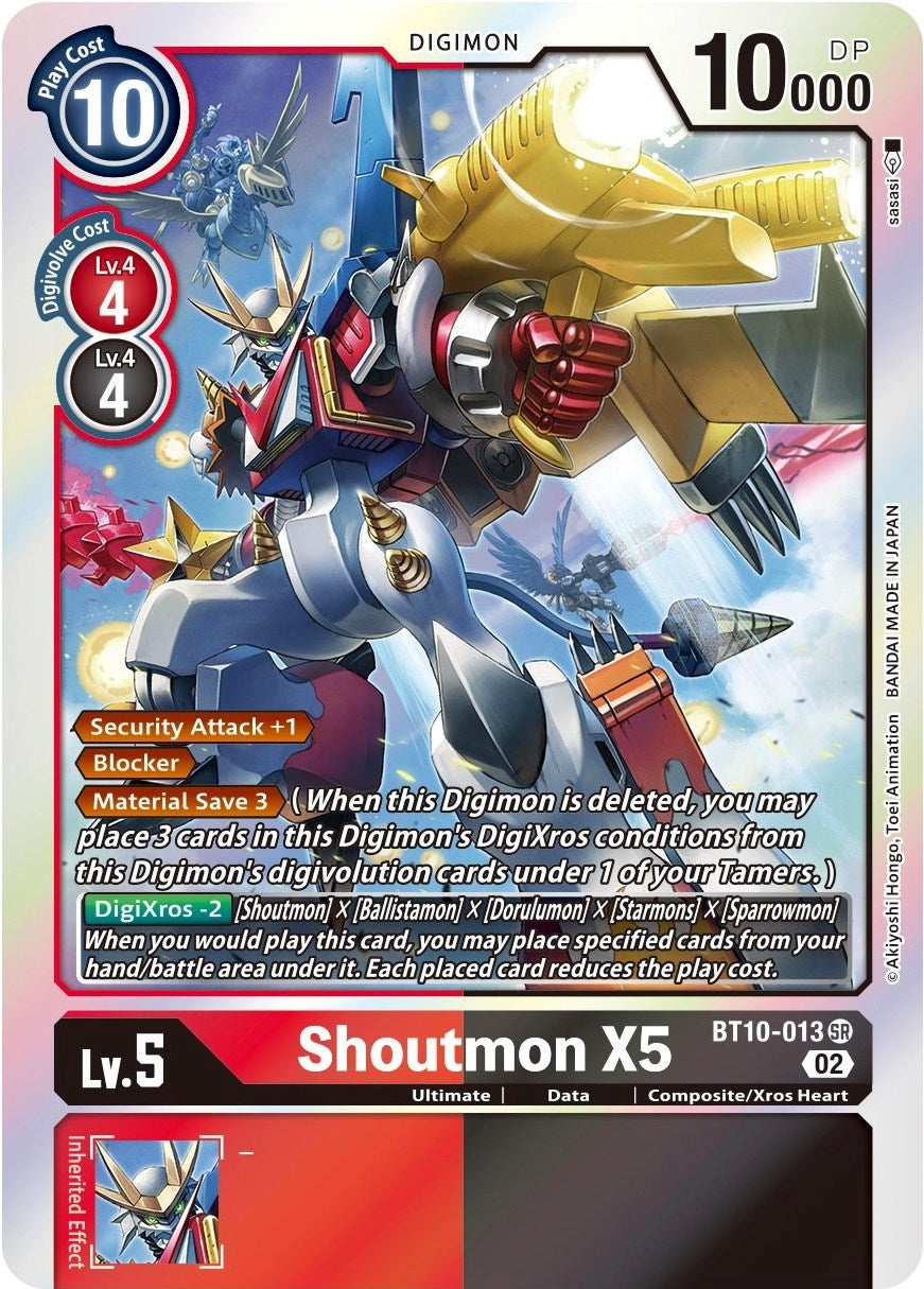 Shoutmon X5 [BT10-013] [Xros Encounter] | Anubis Games and Hobby