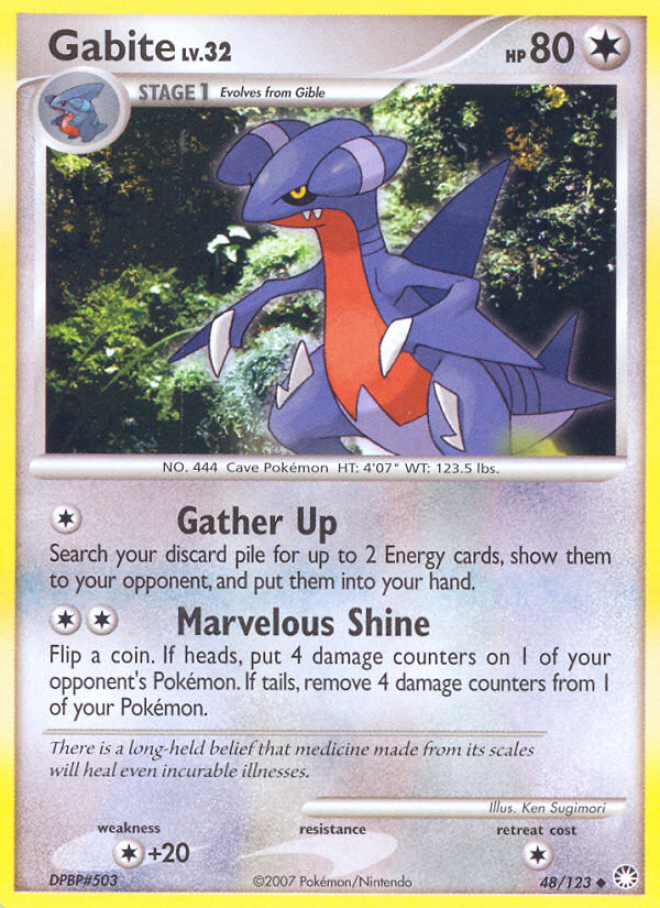 Gabite (48/123) [Diamond & Pearl: Mysterious Treasures] | Anubis Games and Hobby