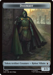 Merfolk // Doombot Double-Sided Token [Marvel Super Heroes Tokens] | Anubis Games and Hobby