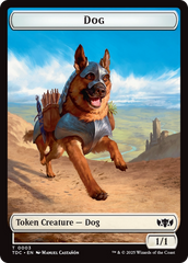 Dog // Goblin Double-Sided Token [Tarkir: Dragonstorm Commander Tokens] | Anubis Games and Hobby