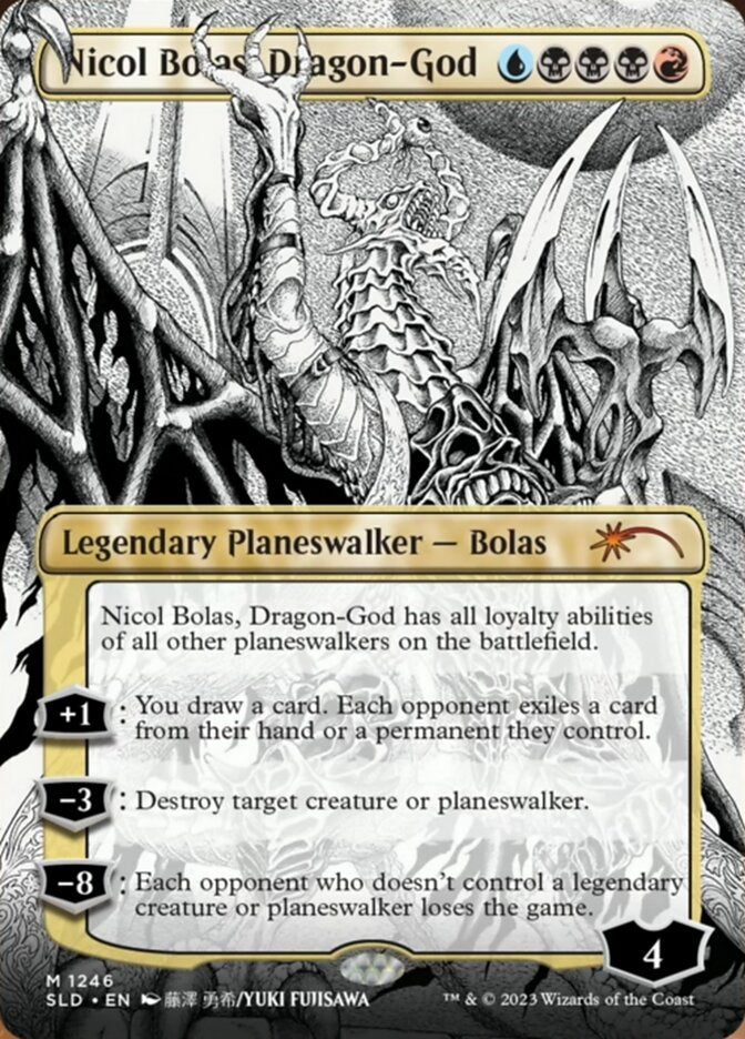 Nicol Bolas, Dragon-God (Borderless) [Secret Lair Drop Series] | Anubis Games and Hobby