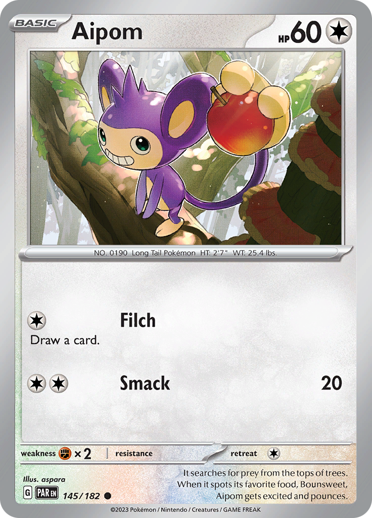 Aipom (145/182) [Scarlet & Violet: Paradox Rift] | Anubis Games and Hobby