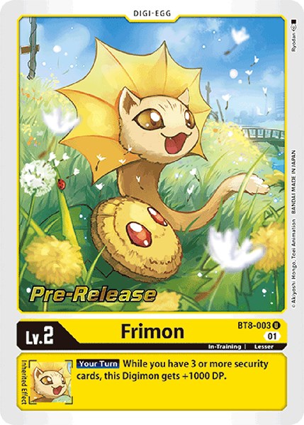 Frimon [BT8-003] [New Awakening Pre-Release Cards] | Anubis Games and Hobby