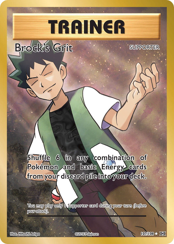 Brock's Grit (107/108) [XY: Evolutions] | Anubis Games and Hobby