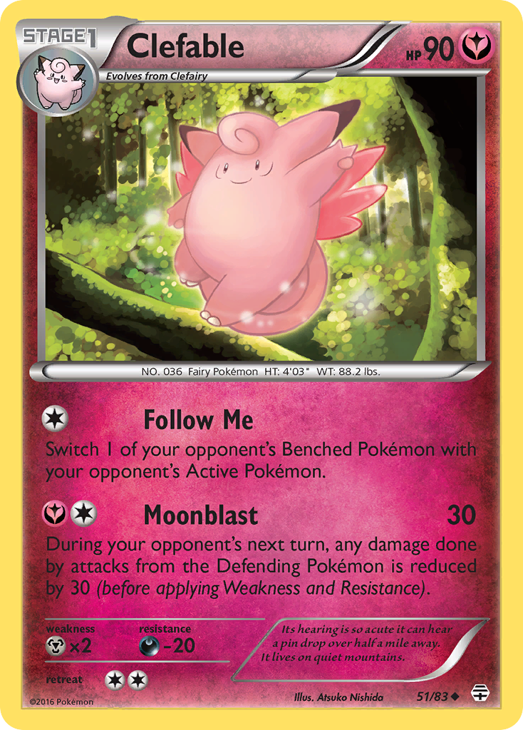 Clefable (51/83) [XY: Generations] | Anubis Games and Hobby