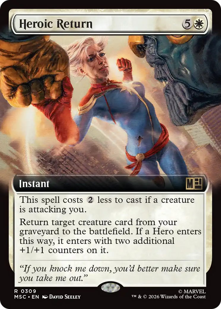 Heroic Return (Extended Art) [Marvel Super Heroes Commander] | Anubis Games and Hobby