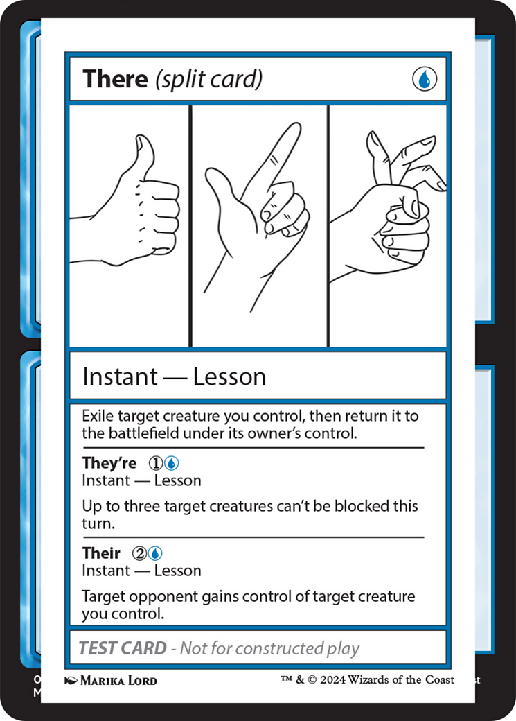 There (Split Card) [Mystery Booster 2 Playtest Cards] | Anubis Games and Hobby