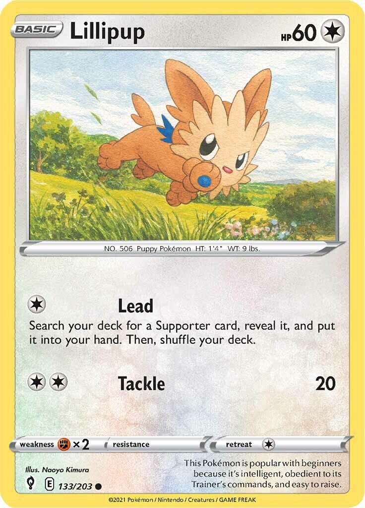 Lillipup (133/203) [Sword & Shield: Evolving Skies] | Anubis Games and Hobby