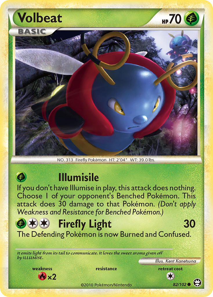 Volbeat (82/102) [HeartGold & SoulSilver: Triumphant] | Anubis Games and Hobby
