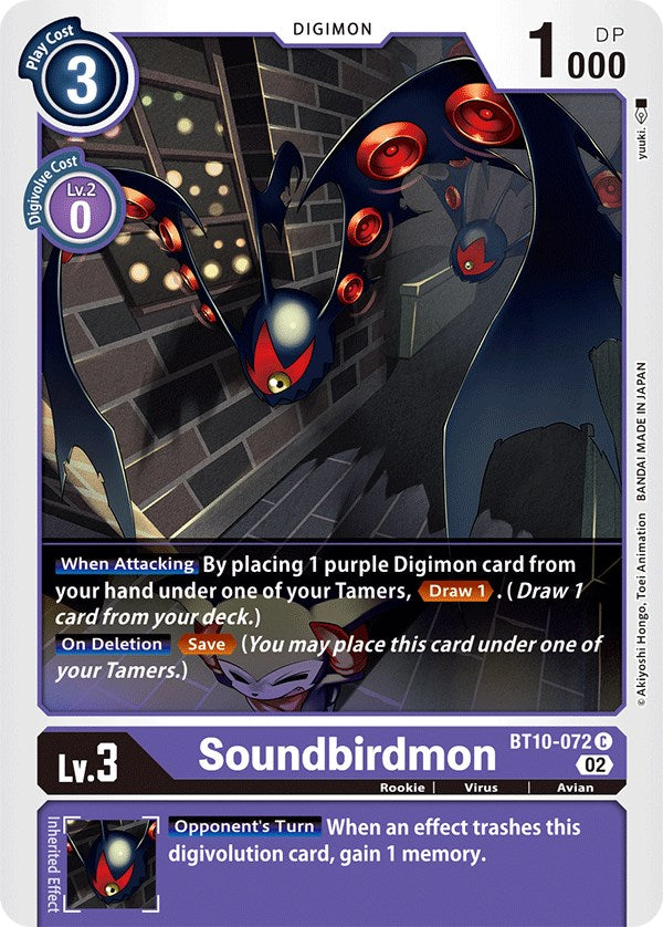 Soundbirdmon [BT10-072] [Xros Encounter] | Anubis Games and Hobby