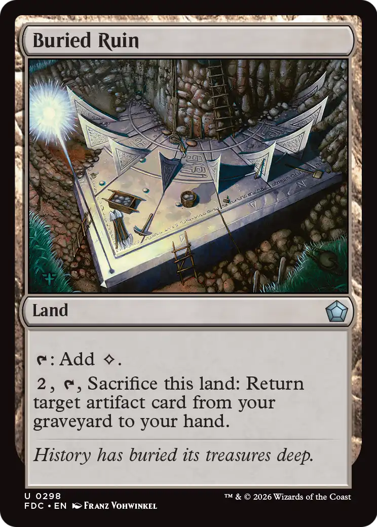 Buried Ruin [Foundations Commander] | Anubis Games and Hobby