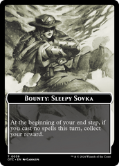 Bounty: Sleepy Sovka // Bounty Rules Double-Sided Token [Outlaws of Thunder Junction Commander Tokens] | Anubis Games and Hobby