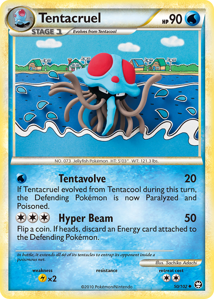 Tentacruel (50/102) [HeartGold & SoulSilver: Triumphant] | Anubis Games and Hobby