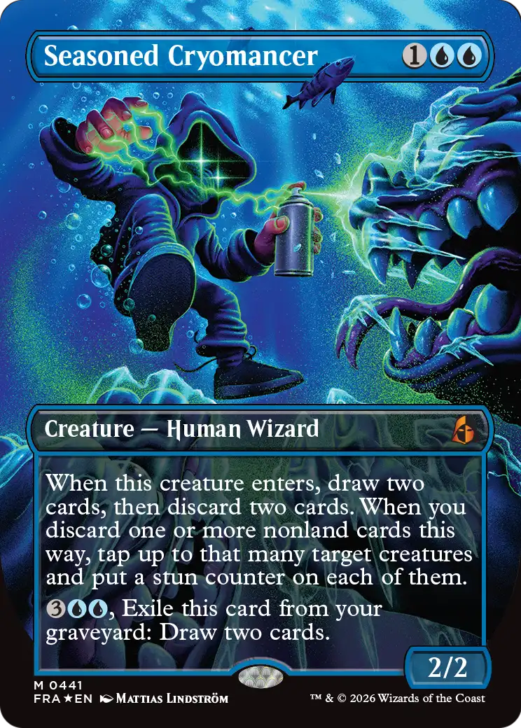 Seasoned Cryomancer (Borderless) (0441) [Reality Fracture] | Anubis Games and Hobby