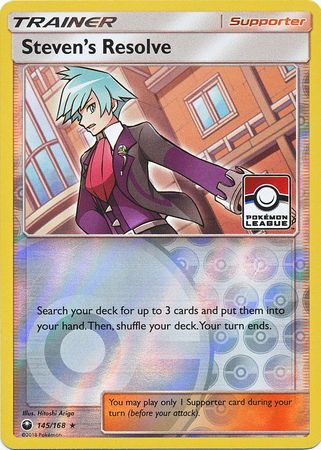 Steven's Resolve (145/168) (League Promo) [Sun & Moon: Celestial Storm] | Anubis Games and Hobby