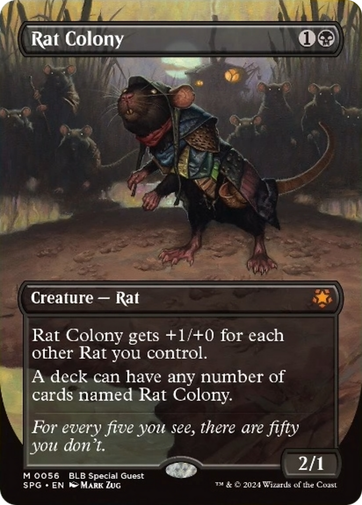 Rat Colony (Borderless) [Bloomburrow Special Guests] | Anubis Games and Hobby