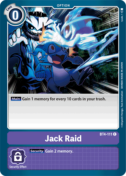 Jack Raid [BT4-111] [Great Legend] | Anubis Games and Hobby