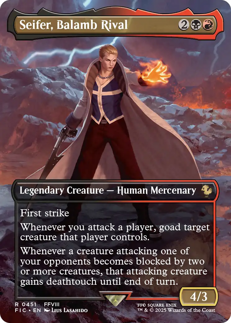 Seifer, Balamb Rival (Borderless) [FINAL FANTASY Commander] | Anubis Games and Hobby