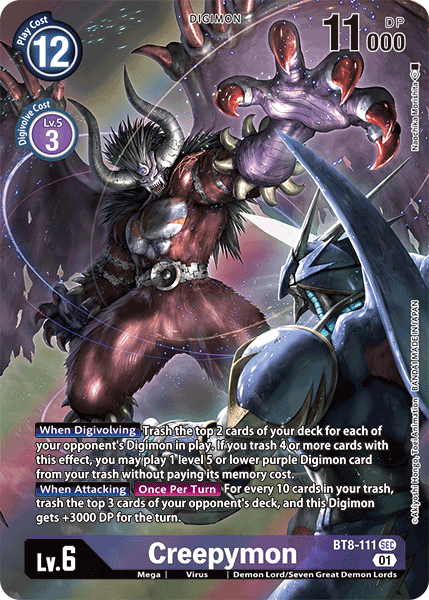 Creepymon [BT8-111] (Alternate Art) [New Awakening] | Anubis Games and Hobby