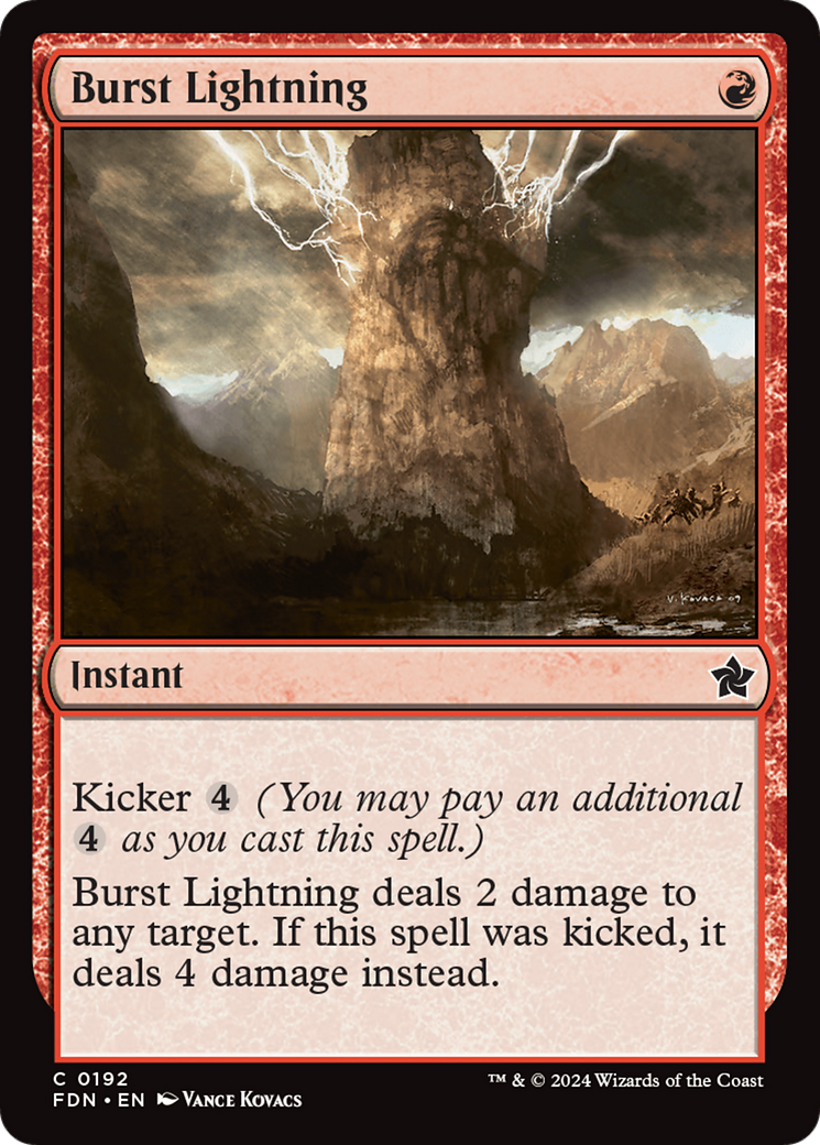 Burst Lightning [Foundations] | Anubis Games and Hobby