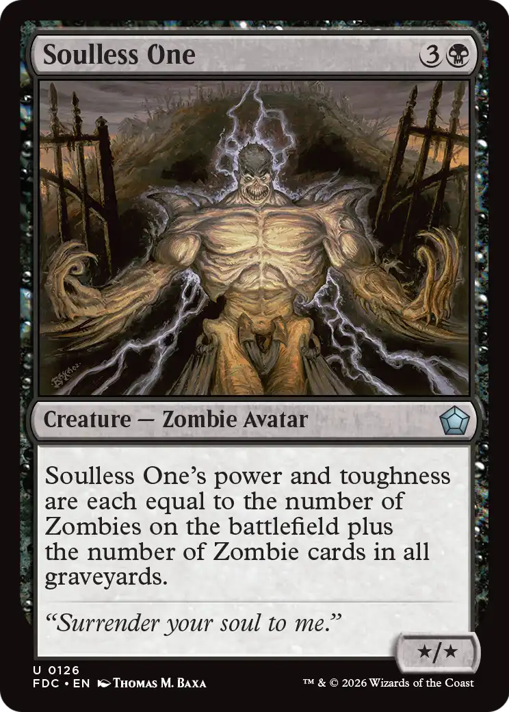 Soulless One [Foundations Commander] | Anubis Games and Hobby