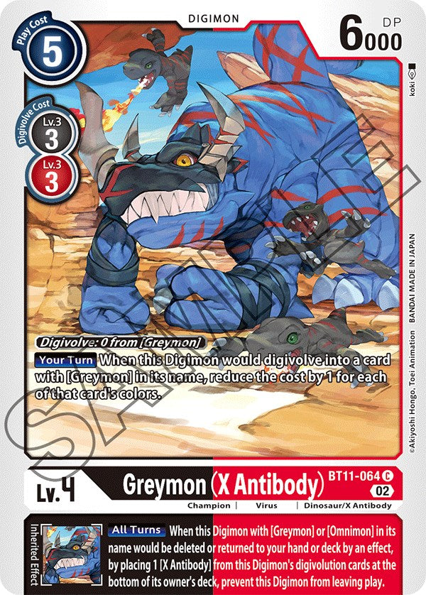 Greymon (X Antibody) [BT11-064] [Dimensional Phase] | Anubis Games and Hobby