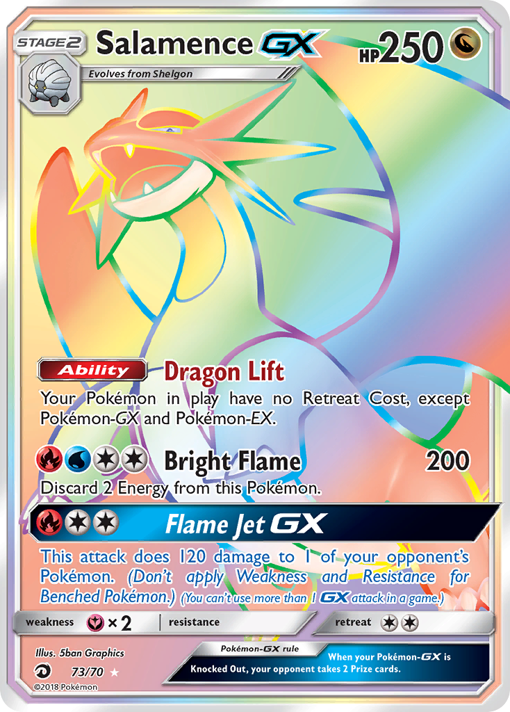 Salamence GX (73/70) [Sun & Moon: Dragon Majesty] | Anubis Games and Hobby