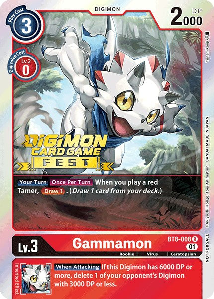 Gammamon [BT8-008] (Digimon Card Game Fest 2022) [New Awakening Promos] | Anubis Games and Hobby