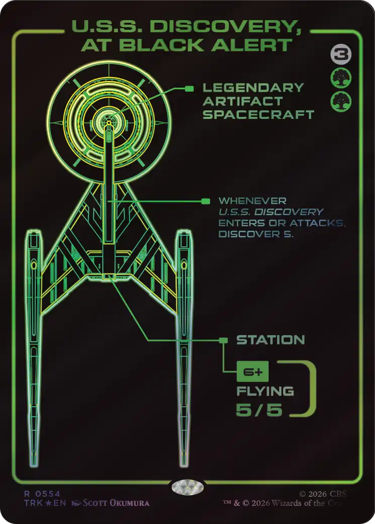 U.S.S. Discovery, at Black Alert (Showcase) [Star Trek] | Anubis Games and Hobby