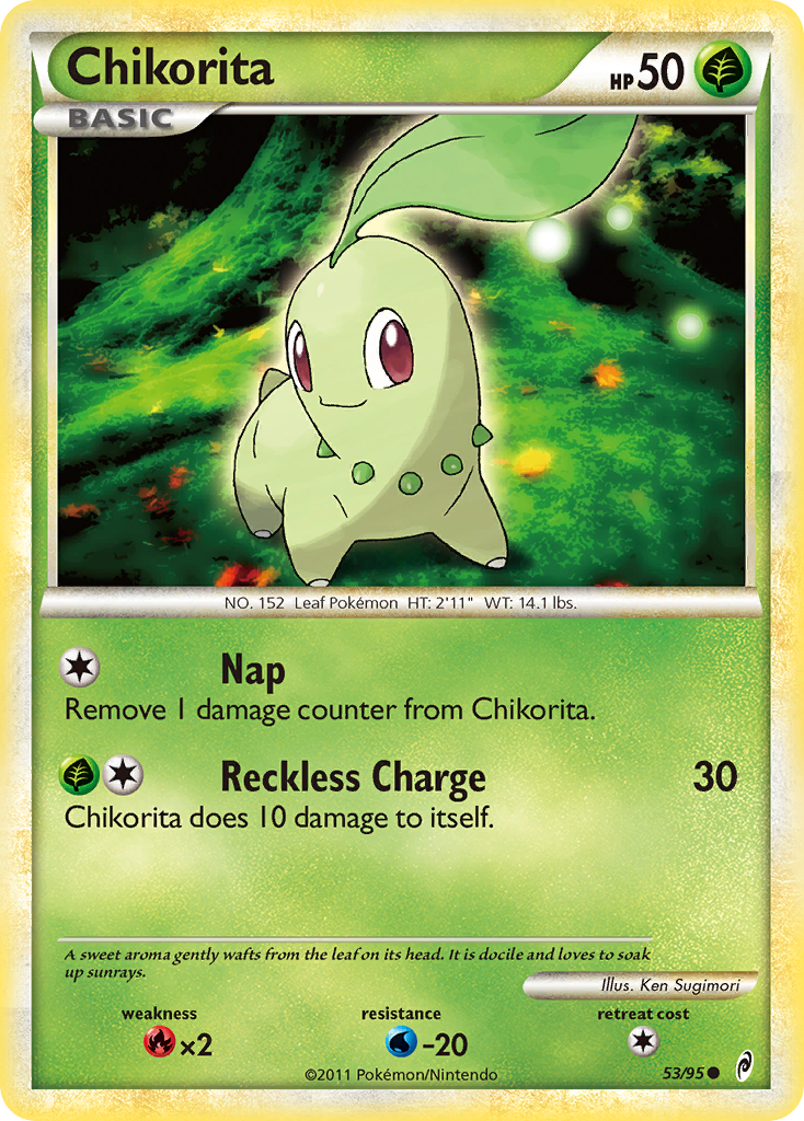 Chikorita (53/95) [HeartGold & SoulSilver: Call of Legends] | Anubis Games and Hobby