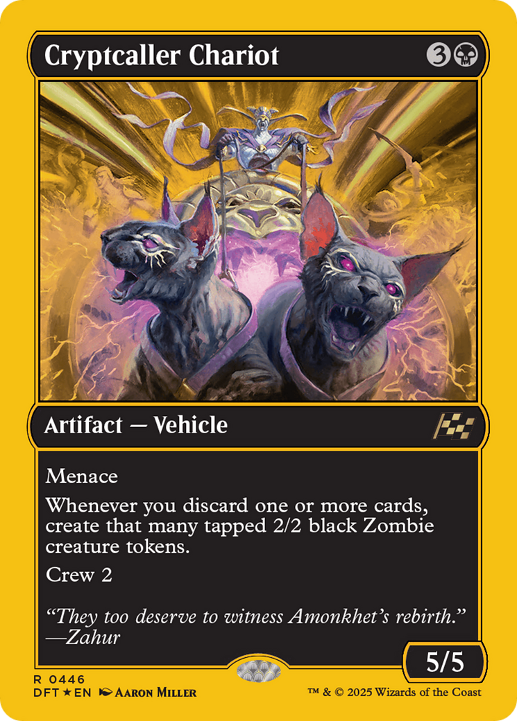 Cryptcaller Chariot (First-Place Foil) [Aetherdrift] | Anubis Games and Hobby