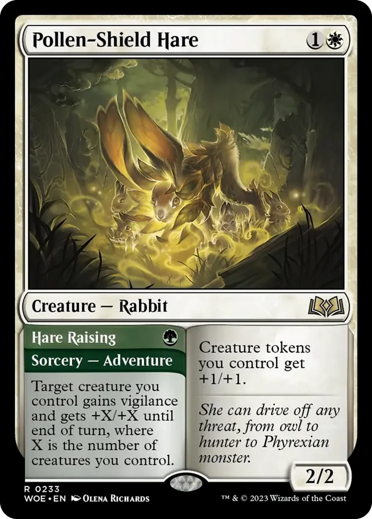 Pollen-Shield Hare // Hare Raising [Wilds of Eldraine] | Anubis Games and Hobby