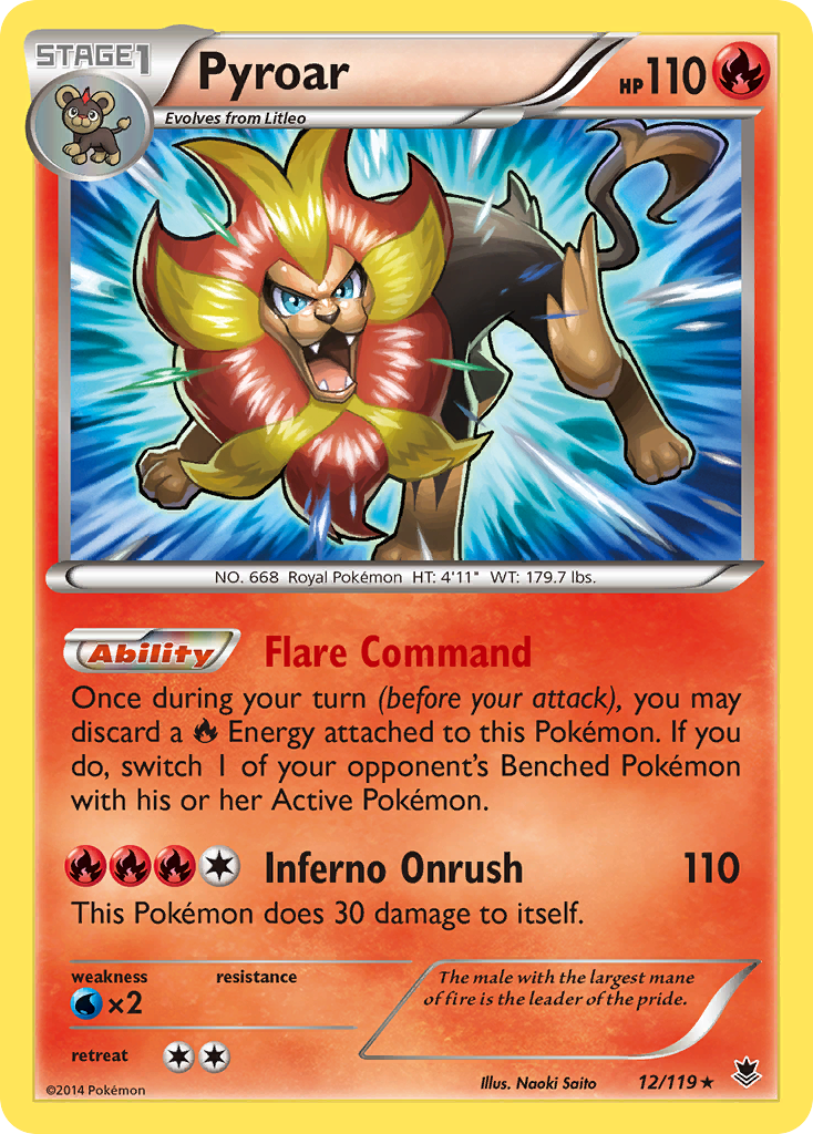 Pyroar (12/119) [XY: Phantom Forces] | Anubis Games and Hobby
