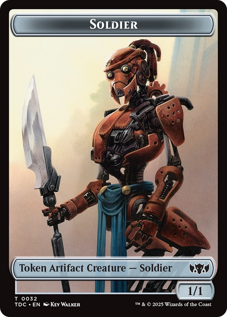 Solider (0032) // Copy Double-Sided Token [Tarkir: Dragonstorm Commander Tokens] | Anubis Games and Hobby