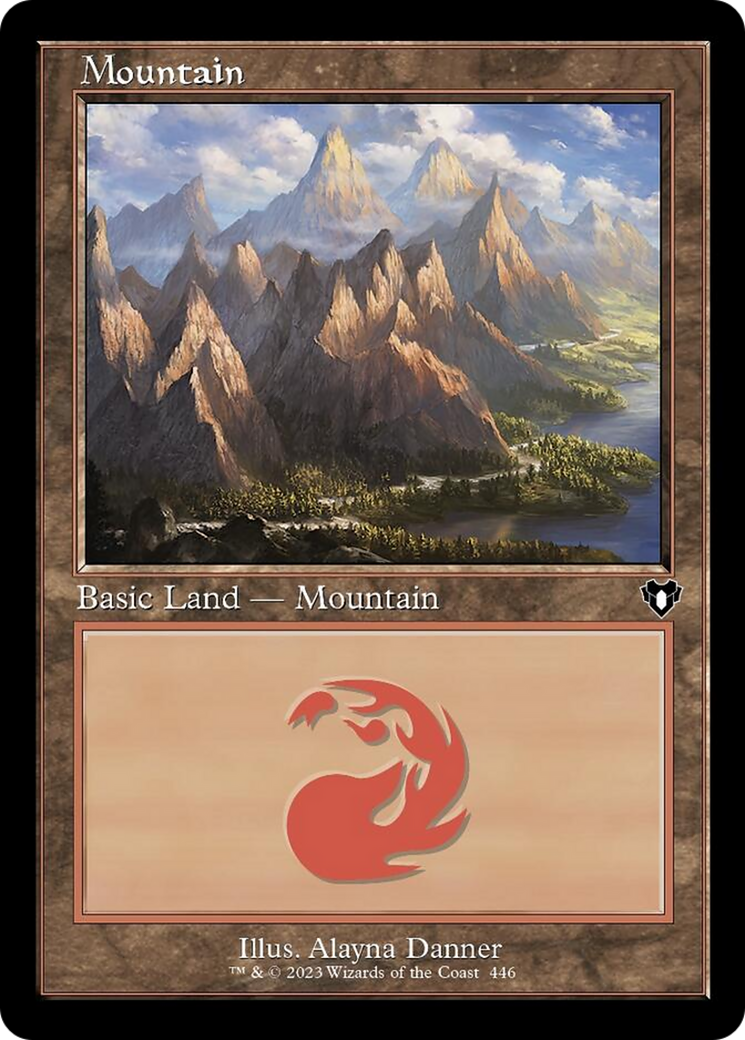 Mountain (446) (Retro) [Commander Masters] | Anubis Games and Hobby