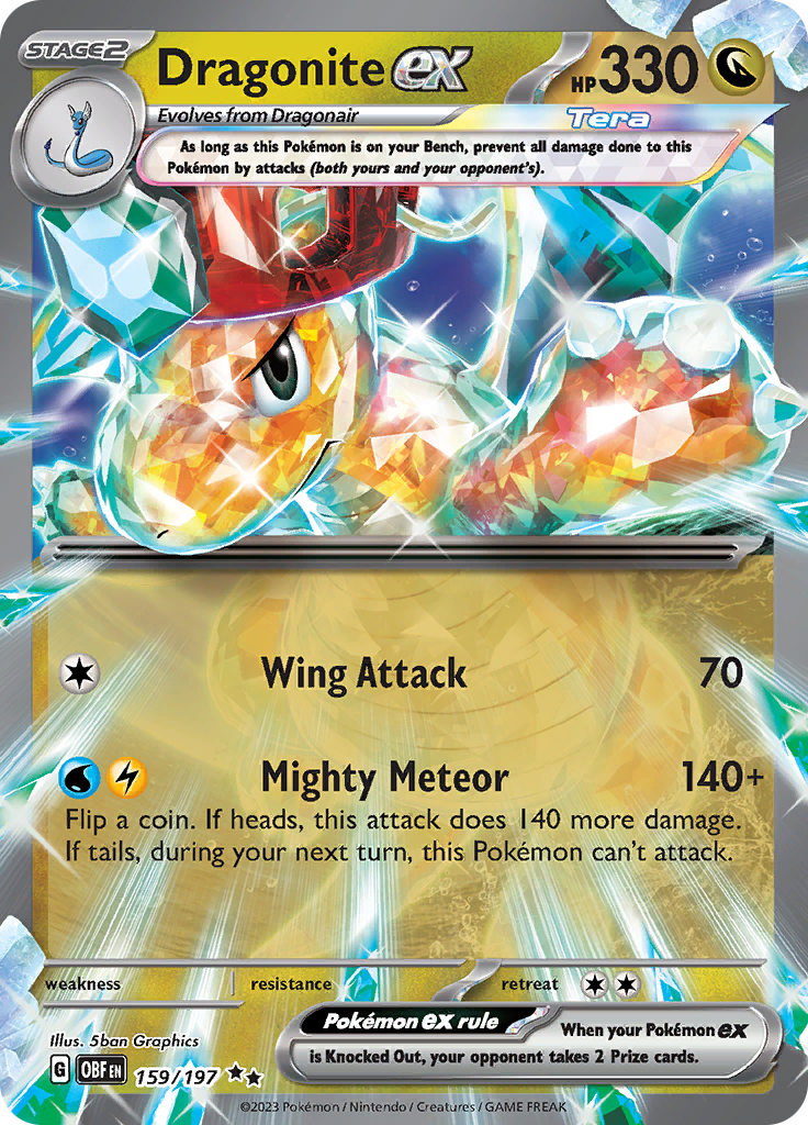 Dragonite ex (159/197) [Scarlet & Violet: Obsidian Flames] | Anubis Games and Hobby