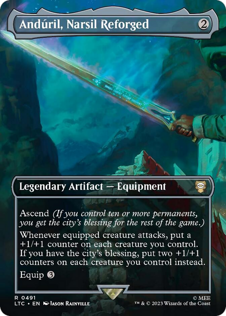 Anduril, Narsil Reforged (Borderless) [The Lord of the Rings: Tales of Middle-Earth Commander] | Anubis Games and Hobby