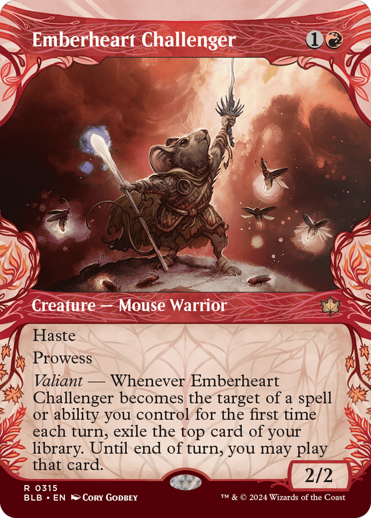 Emberheart Challenger (Showcase) [Bloomburrow] | Anubis Games and Hobby