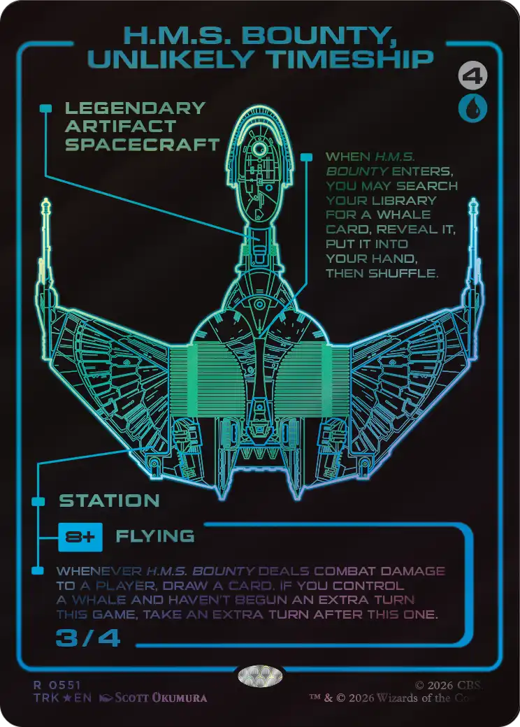 H.M.S. Bounty, Unlikely Timeship (Showcase) (Surge Foil) [Star Trek] | Anubis Games and Hobby