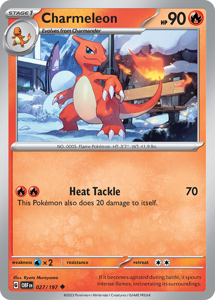 Charmeleon (027/197) [Scarlet & Violet: Obsidian Flames] | Anubis Games and Hobby