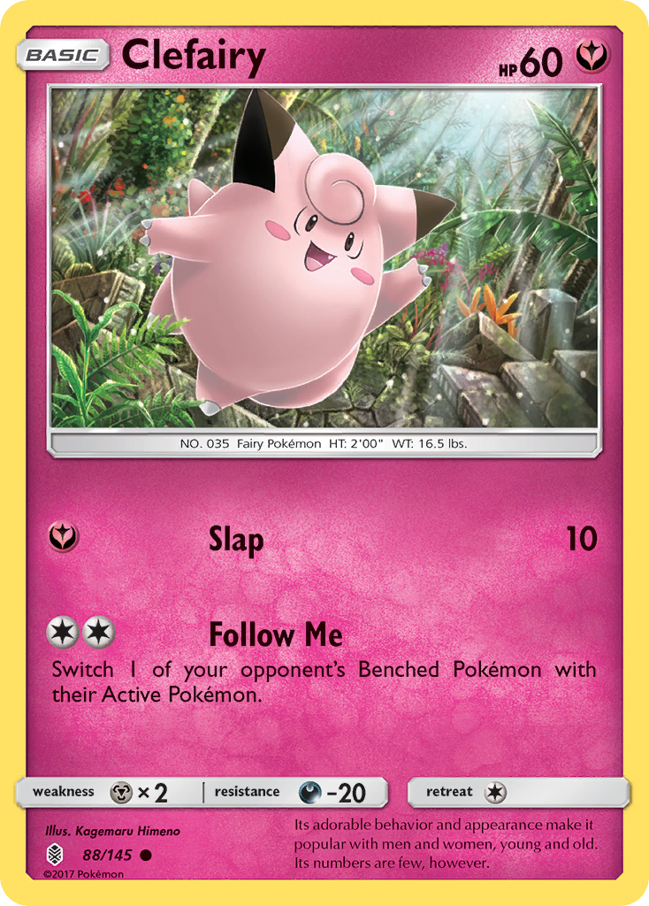 Clefairy (88/145) [Sun & Moon: Guardians Rising] | Anubis Games and Hobby