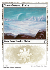 Snow-Covered Plains (White Border) [Mystery Booster 2] | Anubis Games and Hobby