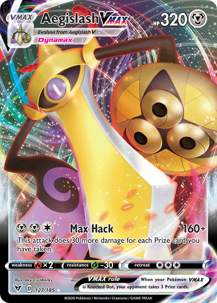 Aegislash VMAX (127/185) [Sword & Shield: Vivid Voltage] | Anubis Games and Hobby