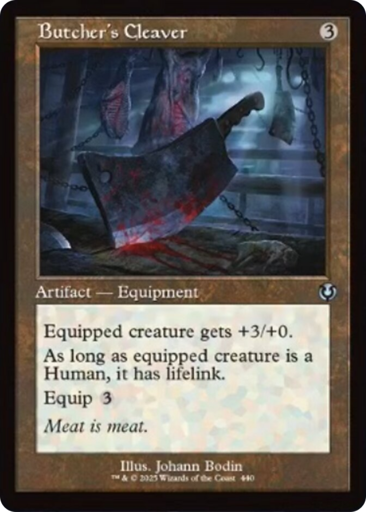 Butcher's Cleaver (Retro Frame) [Innistrad Remastered] | Anubis Games and Hobby